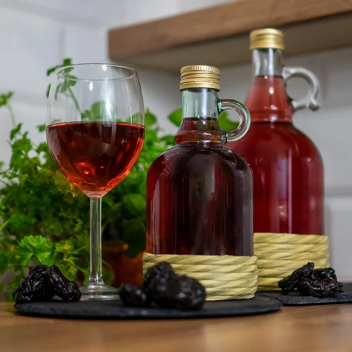 Sticlă Gallone 0,5 L cu împletitură, cu capac - 4