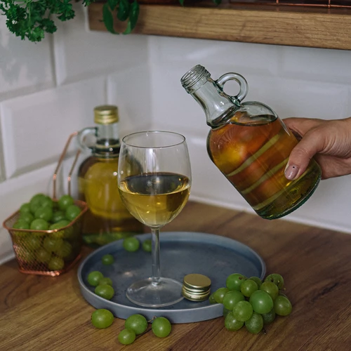 Sticlă Gallone fără împletitură, cu capac 0,5 L - 5