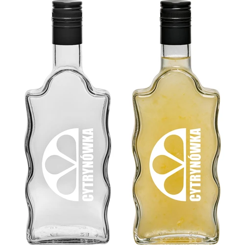 Sticlă Klasztorna 500 ml cu capac cu filet și inscripție „Cytrynówka”, model 2 - 3