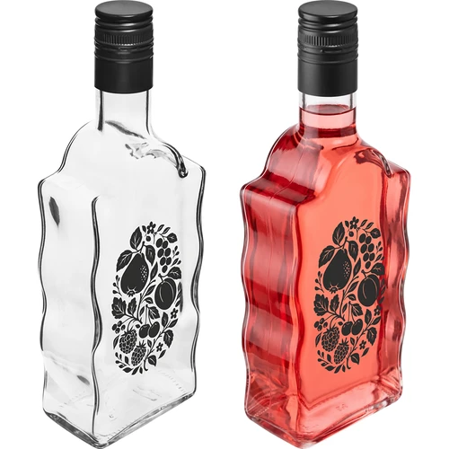 Sticlă Klasztorna 500 ml cu capac și imprimeu „Fructe”, model 1 - 4