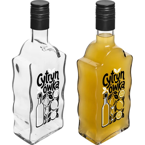 Sticlă Klasztorna 500 ml cu capac înfiletabil și inscripția „Cytrynówka”, model 1 - 4