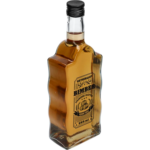 Sticlă Klasztorna 500 ml cu capac cu filet, inscripție „Bimber”, 1 buc. - 2