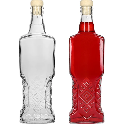 Sticlă de cămară 500 ml cu dop din plută - 4