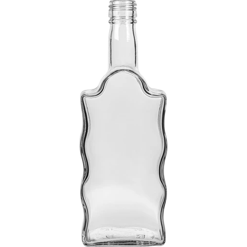 Sticlă Mănăstirească 500 ml, cu capac, albă - 6 buc. - 3