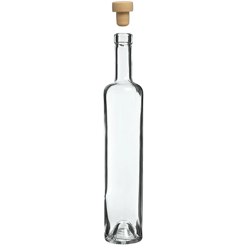 Sticlă Marina cu dop, albă 0,5 L - 2