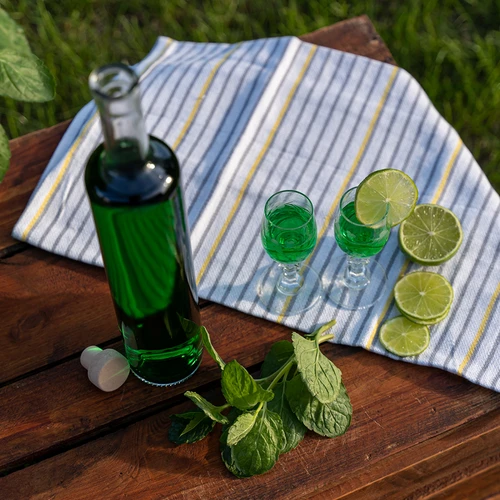 Sticlă Marina cu dop, albă 0,5 L - 6