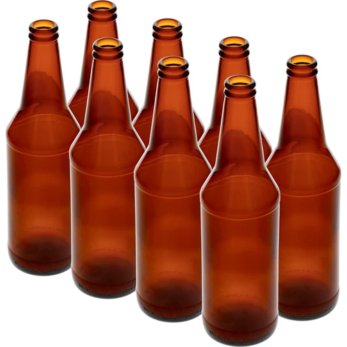 Sticlă pentru bere 500 ml - pachet de 8 buc.