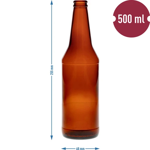 Sticlă pentru bere 500 ml - pachet de 8 buc. - 4