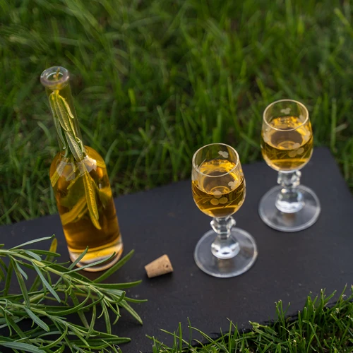 Sticlă pentru lichior 200 ml 6 buc. + 6 dopuri 23/18 - 9