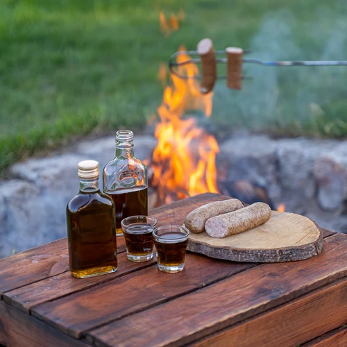 Sticlă pentru lichioruri tip ploscă 100 ml 10 buc. - 5