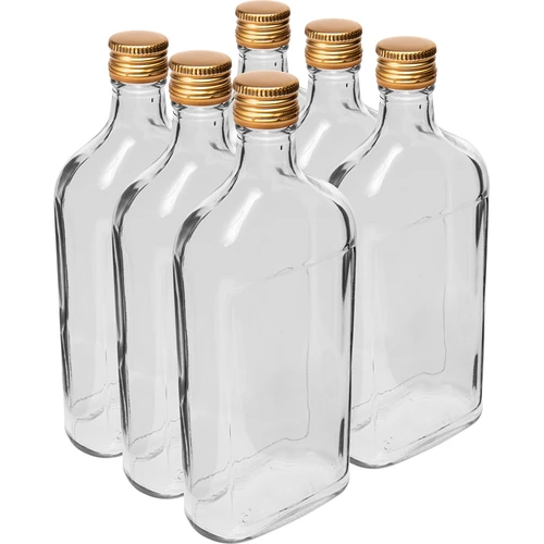 Sticlă Ploscă 500 ml cu capac, 6 buc.