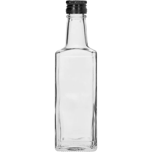 Sticlă Receptura 250 ml, cu capac negru, 1 buc.