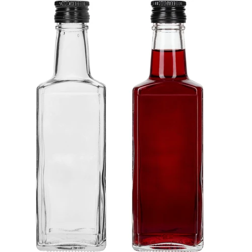 Sticlă Receptura 250 ml, cu capac negru, 1 buc. - 3