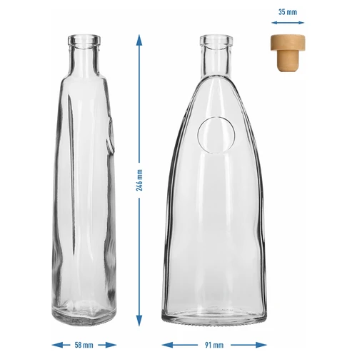Sticlă „Staromiejska” cu dop tip ciupercă, 500 ml, 1 buc. - 6