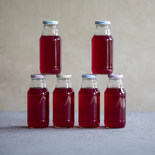 Sticlă TO pentru suc 330 ml cu capac fi 43 - 6 buc. - 5