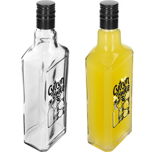 Sticlă Tynktura 500 ml cu inscripția „Cytrynówka” și capac cu filet - 4