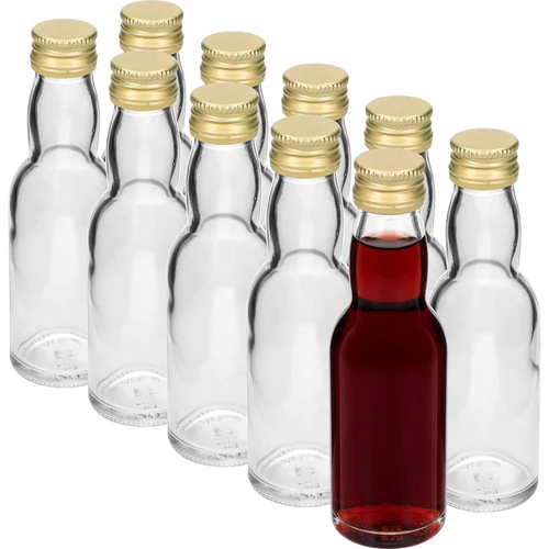 Sticlă „Maluch” cu capac auriu, 40 ml, 10 buc. - 2