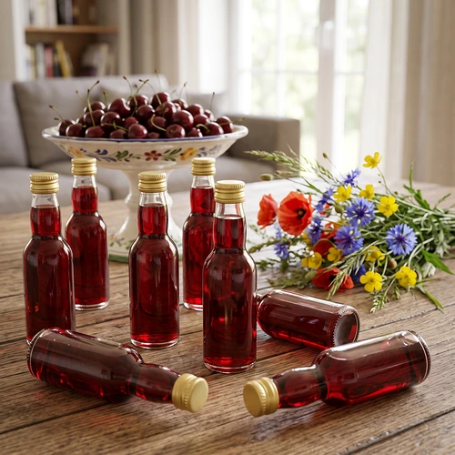 Sticlă „Maluch” cu capac auriu, 40 ml, 10 buc. - 10