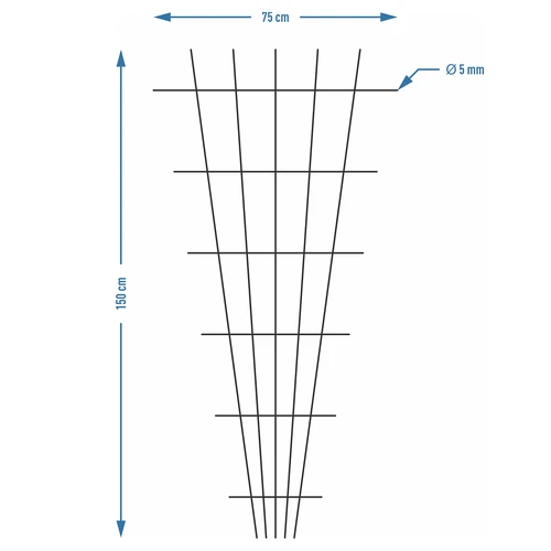 Suport pentru plante - grilaj (150cm x 75cm) 2 bucăți - 7