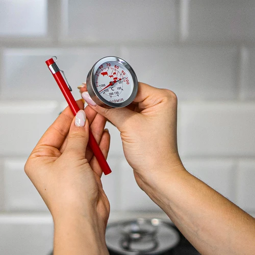 Termometru cu scară dublă (30°C până la 100°C) / (50°C până la 300°C) 13,0cm - 5