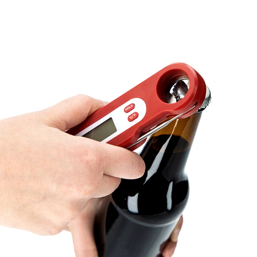 Termometru culinar electronic cu sondă pliabilă (-50/+300℃), roșu - 6