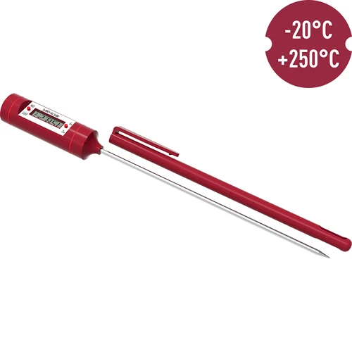 Termometru culinar electronic, LCD (-20°C până la +250°C), roșu - 3