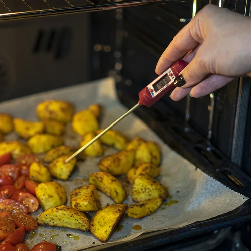 Termometru culinar electronic, LCD (-20°C până la +250°C), roșu - 6