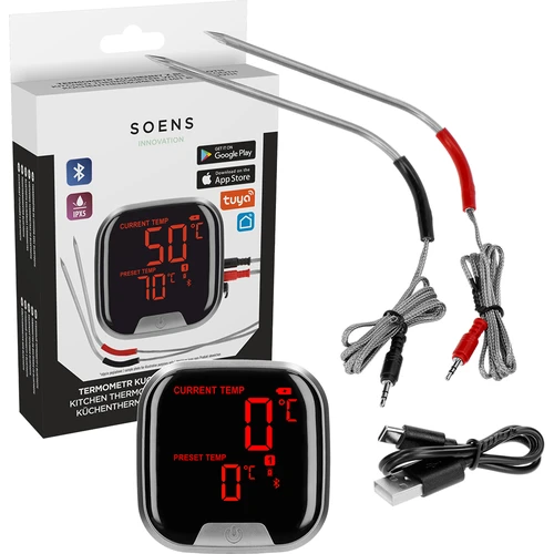 Termometru de bucătărie cu Bluetooth, 2 sonde - 2