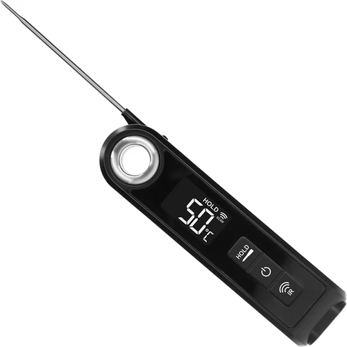 Termometru de bucătărie cu infraroșu, compact, cu sondă pliabilă - 3