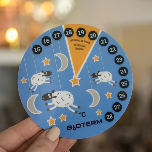 Termometru de cameră, cu cristale lichide, pentru copii Ø 11cm - 3