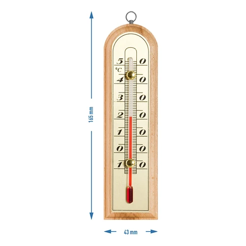 Termometru de cameră cu scară aurie (-10°C până la +50°C) 16cm - 2