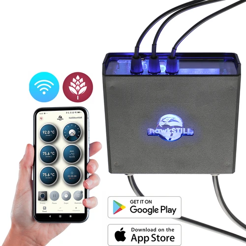 Termometru de distilare hawkSTILL Wi-Fi cu funcție de pornire și oprire a rezistenței