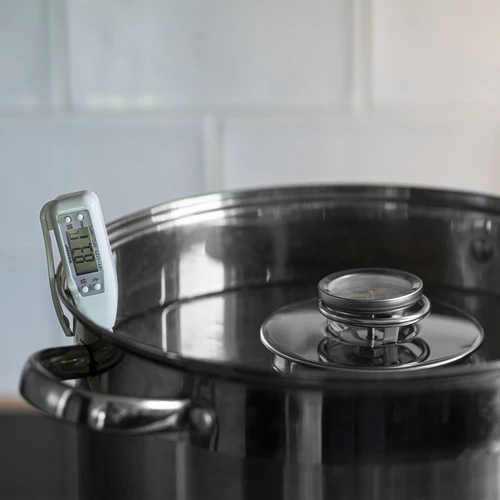 Termometru electronic de bucătărie (-50°C până la +300°C) cu carcasă, alb - 3