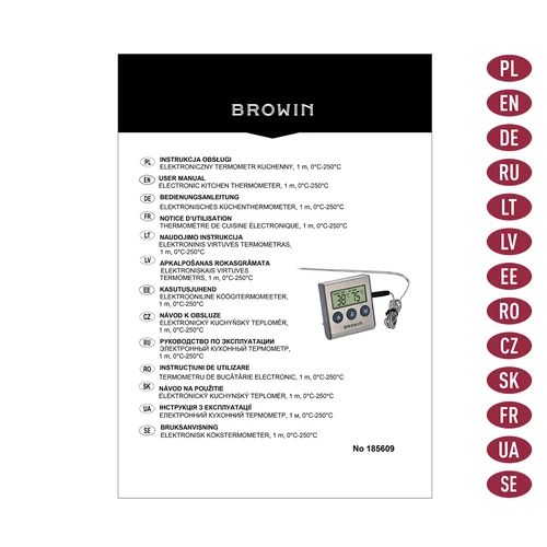 Termometru electronic de bucătărie cu sondă (0°C până la 250°C) - 10