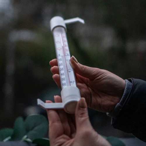 Termometru exterior alb (-50°C până la +50°C) 18cm - 5