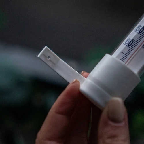 Termometru exterior alb (-50°C până la +50°C) 18cm - 6