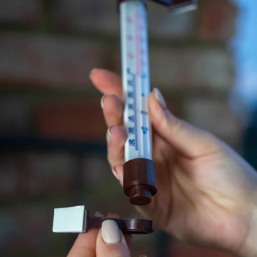 Termometru exterior maro (-50°C până la +50°C) 18cm - 5