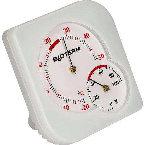 Termometru interior bimetalic cu higrometru (-20 la +50°C), alb - 2