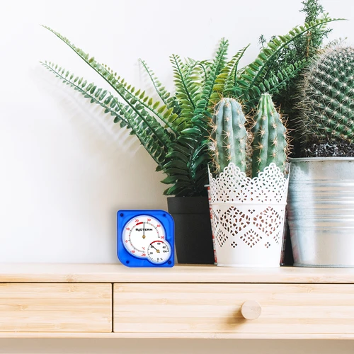 Termometru interior bimetalic cu higrometru (-20 la +50°C), albastru - 5