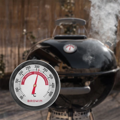 Termometru pentru grătar și BBQ, de la 50 la +500°C, bimetalic, 5,3cm - 6