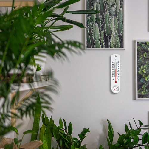 Termometru universal alb cu higrometru (-20°C până la +50°C) 25cm - 5