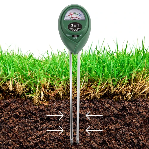 Tester pentru substrat 2-în-1 - pH, umiditate - 6