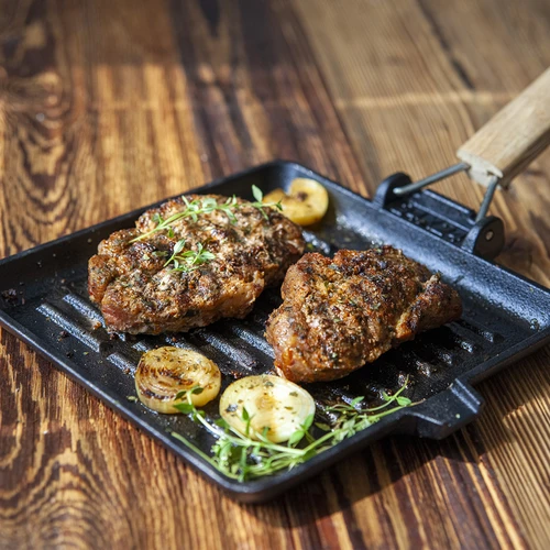 Tigaie din fontă pătrată, 22 cm - 7