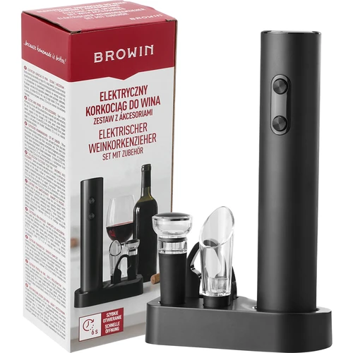 Tirbușon electric cu accesorii pentru vin - 5