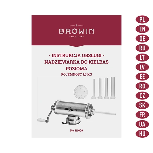 Umplătoare orizontală 1,5 kg cu piston din silicon - 9