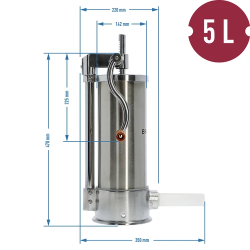 Umplutură verticală 5kg - 10