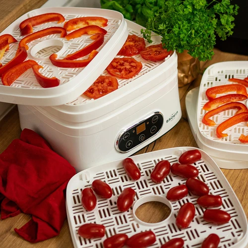 Uscător pentru ciuperci, fructe, legume și ierburi cu reglare temp, 240W, alb - 21