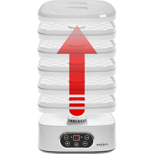 Uscător pentru ciuperci, fructe, legume și ierburi cu reglare temp, 240W, alb - 10