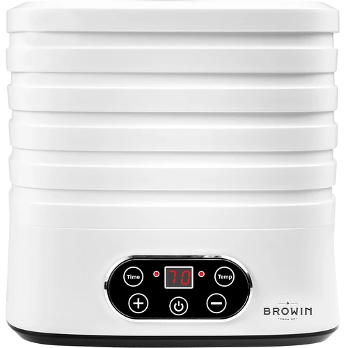 Uscător pentru ciuperci, fructe, legume și ierburi cu reglare temp, 240W, alb - 2