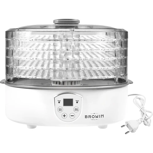 Uscător pentru ciuperci, fructe, legume și ierburi cu reglare temp, 240W, transparent - 3